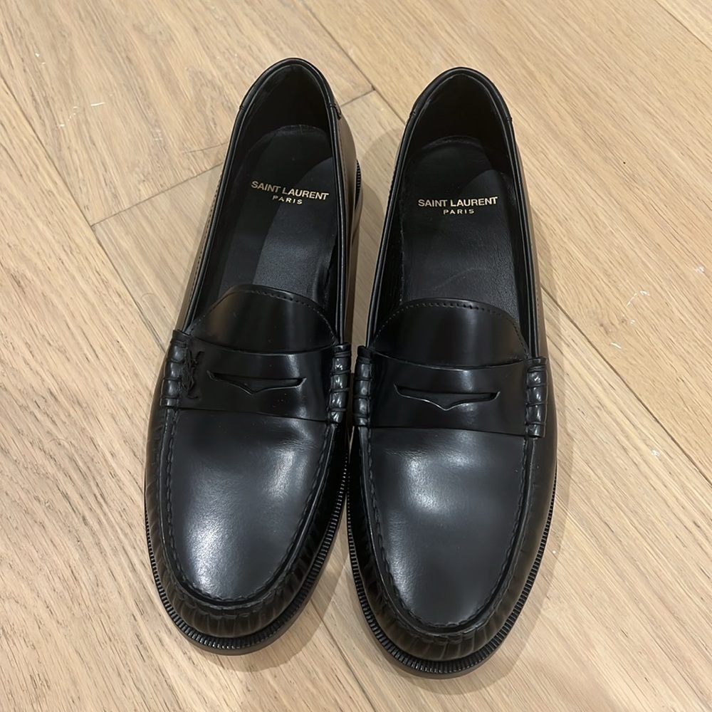 Saint Laurent | NWOB Le Loafer Leather Loafers in Black - Size IT 39 - Picture 7 of 9